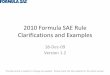 2010 FSAE Rules Clarifications and Examples