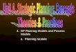 Planning Models  by Dr. Eusebio F. Miclat Jr. Development Planning & Budgeting, PSU (2004)