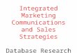 Integrated Marketing Communications and Sales Strategies