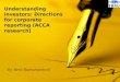 Understanding investors: Directions for corporate reporting (ACCA research)
