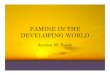 FAMINES IN THE DEVELOPING WORLD