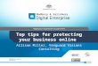 Top tips for protecting your business online (updated) Feb 14