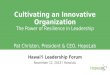 Cultivating an Innovative Organization