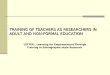 Training Teachers As Researchers in Adult and Non-Formal Education