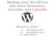 Making your WordPress site more Shareable, Sociable, and Likeable