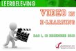 SBO Video in e-Learning, dag 1 - 12 december 2013