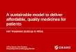 A sustainable model to deliver affordable, quality medicines for patients