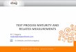 Test Process Maturity Measurement and Related Measurements