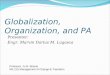 Globalization, Organization, and Public Administration