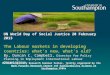 University of Southampton: Duncan Campbell, 'Labour Markets in Developing Countries' UN World Day of Social Justice