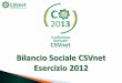Bilancio Sociale CSVnet 2012