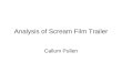 Analysis of scream film trailer