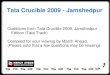 Tata Crucible Eliminations Jamshedpur