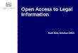 Open access to legal information