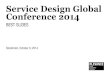 Service Design Global Conference 2014 –  Best Slides