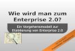 Wie wird man zum Enterprise 2.0? - Praxisleitfaden Enterprise 2.0