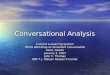 Conversational analysis