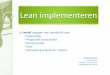 Lean implementatie leiderschap + as is   to be