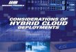 Considerations of Hybrid Cloud Deployments