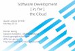 Development in the cloud for the cloud – Guest Lecture - University of Applied Sciences Rapperswil - 6.5.14 by Florian Georg