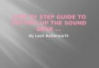 Step by step guide to setting up the sound system