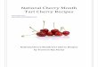 Tart Cherry Recipes - National Cherry Month