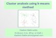 Cluster analysis using k-means method in R
