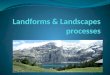 Landforms &  Landscapes Processes