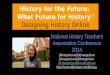 Future of Teaching (history) updated version?
