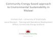 Graham Ault and Laura Nicolson-Community energy based approaches to environmental sustainability