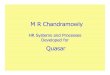 Competency Based Hr Systems Developed By Chandramowly For An It Company
