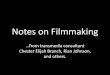 Notes on-filmmaking