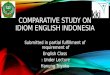 Comparrative study on idiom english indonesia