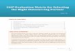 3600 Evaluation Matrix for Selecting  the Right Outsourcing Partner