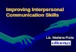 Improving Interpersonal Communication Skills