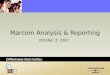 Marcom planning   analysis & reporting