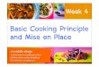 Week 4   Basic Cooking Principle & Mise En Place