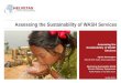 Assessing the sustainability of WASH services