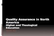 David Esterline - North American Quality Standards in Theological Education