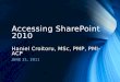 Accessing SharePoint 2010