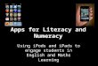 Apps for Numeracy