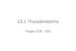 13.1 Thunderstorms