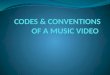 Codes & conventions of a music video