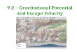 9.2 - Gravitational Potential & Escape Velocity