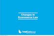Changes in e commerce law