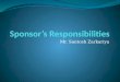 Sponsor  Responsibilities ppt