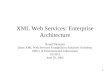 XML Web Services: Enterprise Architecture