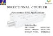 Microwave- directional coupler paramets & applications