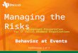 2 Behavior At Events Risk Management 2
