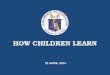 How children learn 04192014